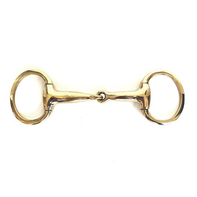 Gold Brass Snaffle Bit
